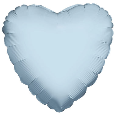 Pastel Blue Pearlized Heart