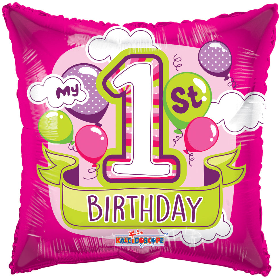 1st Birthday Girl Balloons