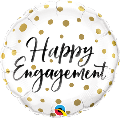Happy Engagement Gold Dots