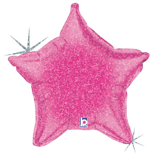 Pink Holographic Star
