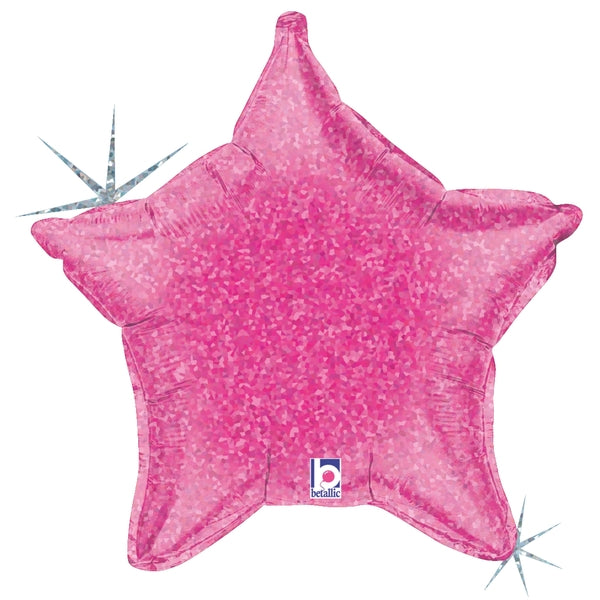 Pink Holographic Star