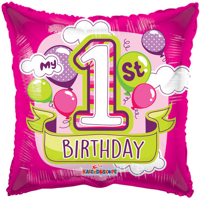 1st Birthday Girl Balloons