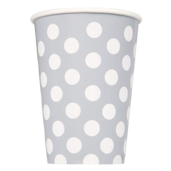 Silver Dots Paper Cups