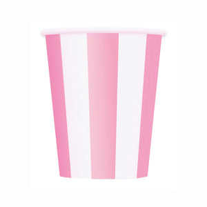 Lovely Pink Stripes Paper Cups