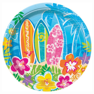 Hula Beach Party Round - Assiettes plates