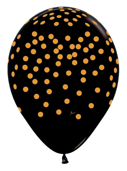 Confettis Dorés - Noir