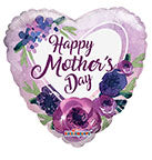 Bonne fête des mères fleurs violettes