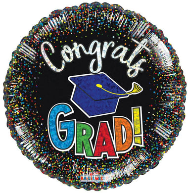 Congrats Grad Confetti Holographic