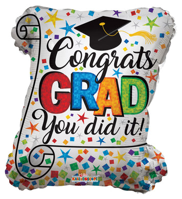 Congrats Grad Diploma Shape