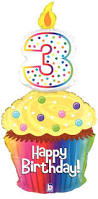 Happy 3rd Birthday Cupcake