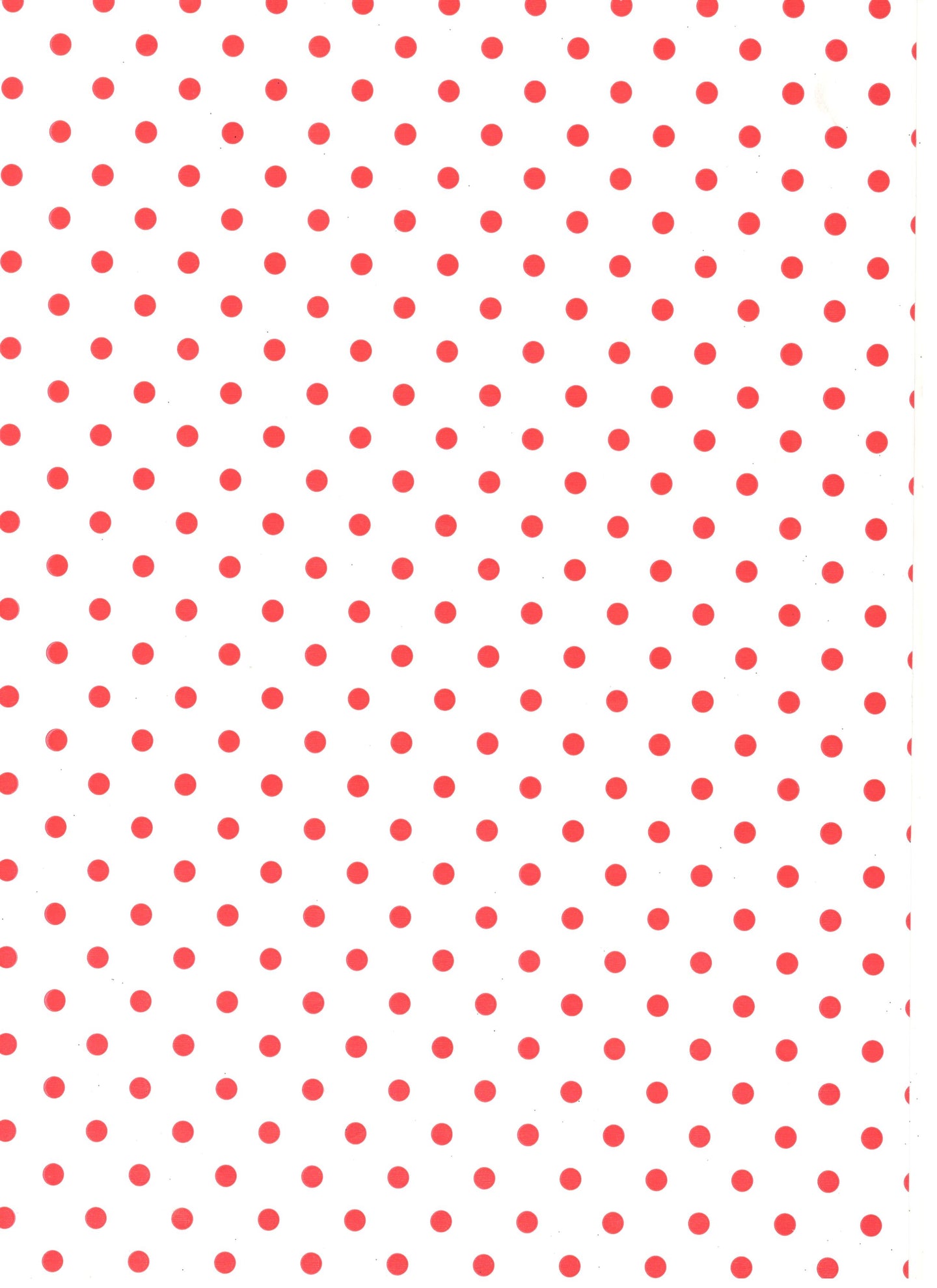 Small Spots Red On White Paper