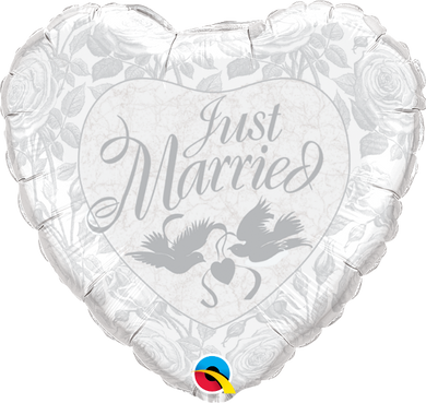 Just Married Blanc Perle & Argent