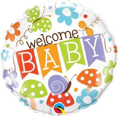 Welcome Baby Banner Garden