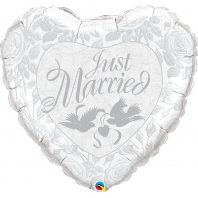 Just Married Blanc Perle & Argent