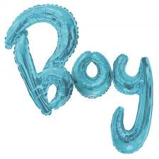 Baby Blue Boy Script Shape
